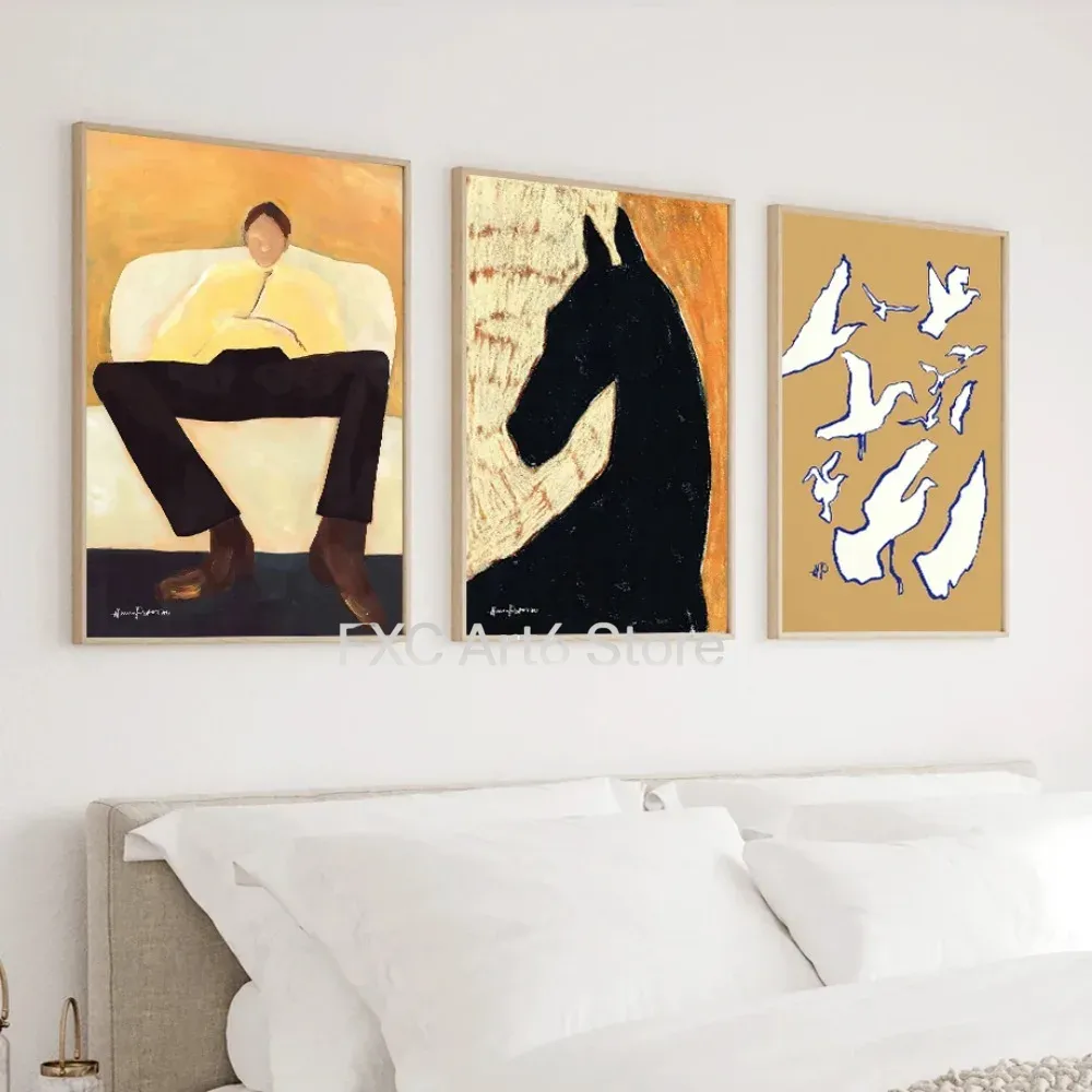 Interior Design Home Decor - Frameless Abstract Gallery Decorative Wall Art