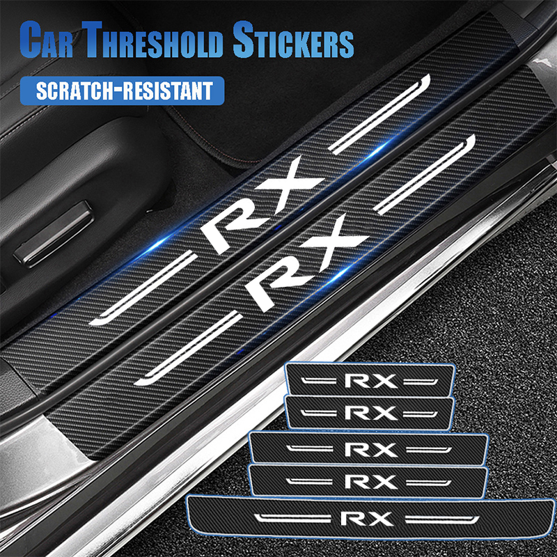 Interior Design Logo - Carbon Fiber Car Door Sill Scuff