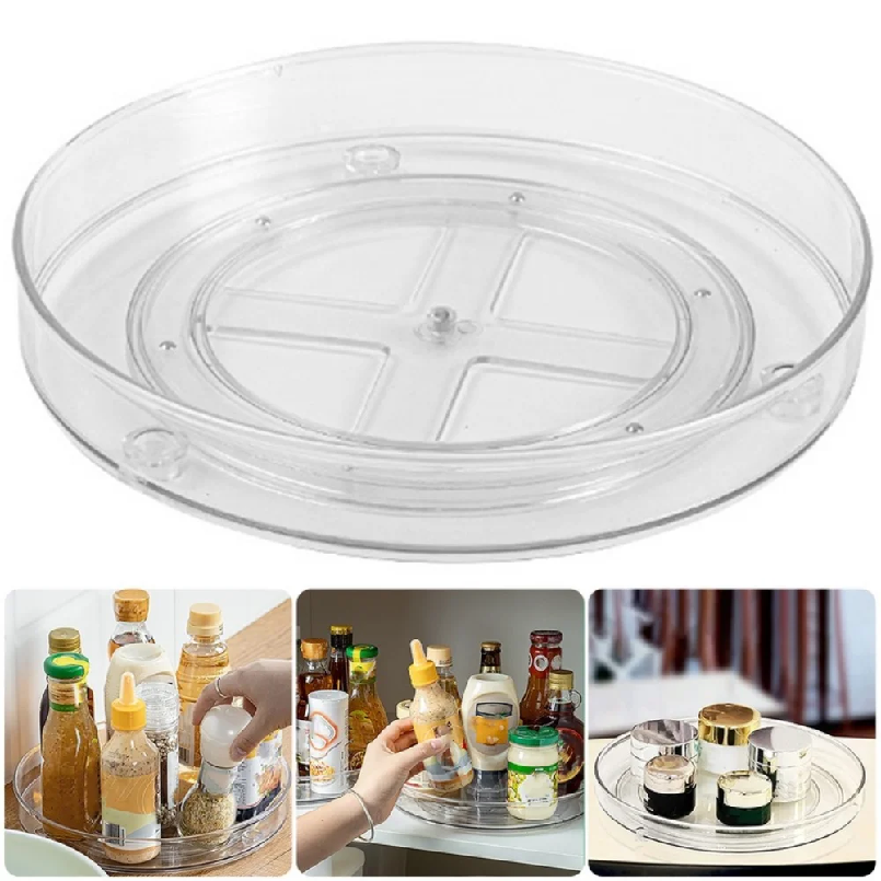Turntable Organizer Multifunct - Travertine Tray Oval avis et prix