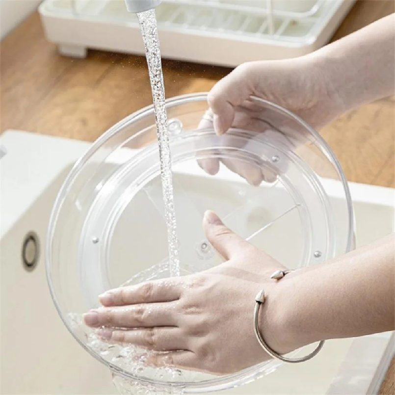 Turntable Organizer Multifunct - Travertine Tray Oval avis et prix