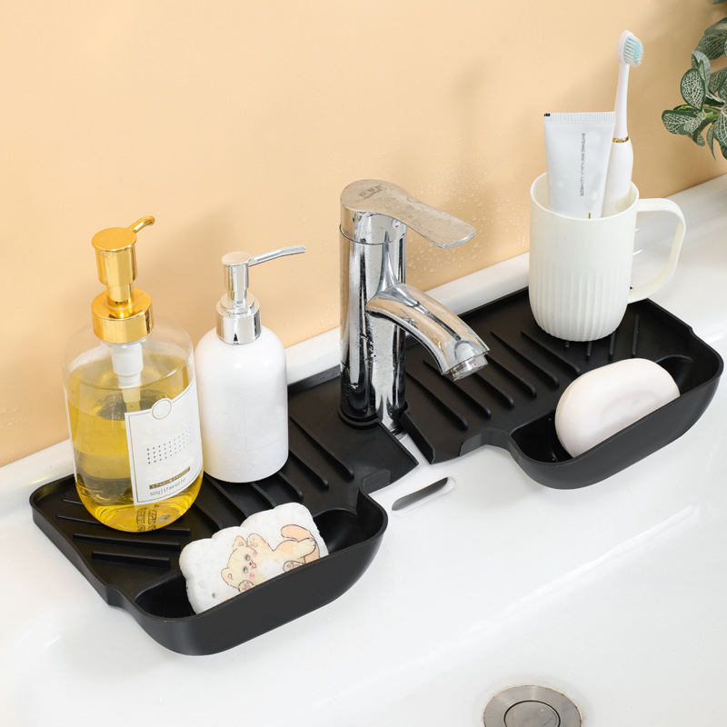 Silicone Faucet Mat for Kitche - Travertine Tray Oval avis et prix