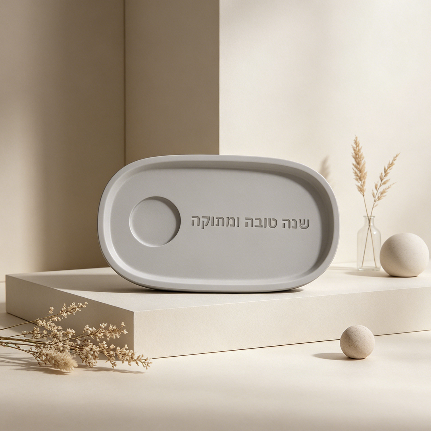 Silicone Mold For Jewish Rosh  - Travertine Tray Oval avis et prix