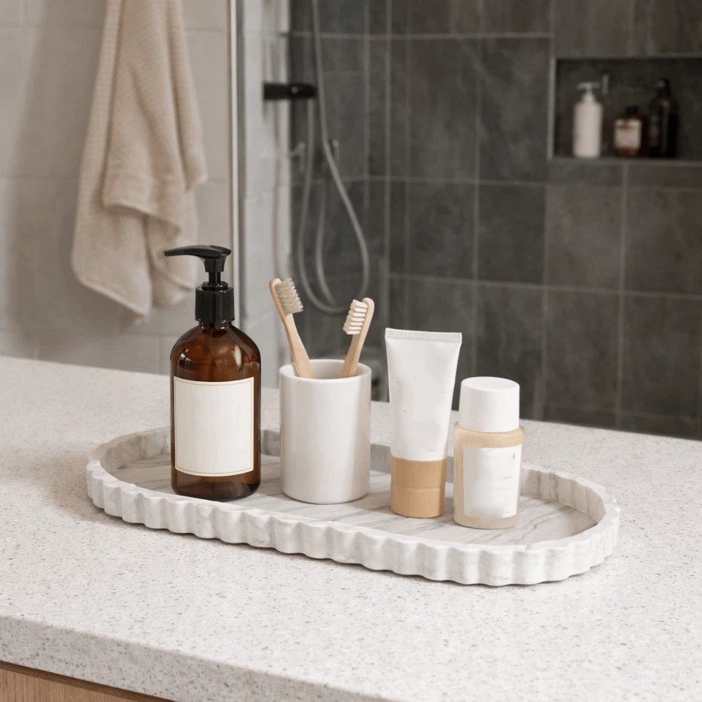 Multi-functional Silicone Oval - Travertine Tray Oval avis et prix