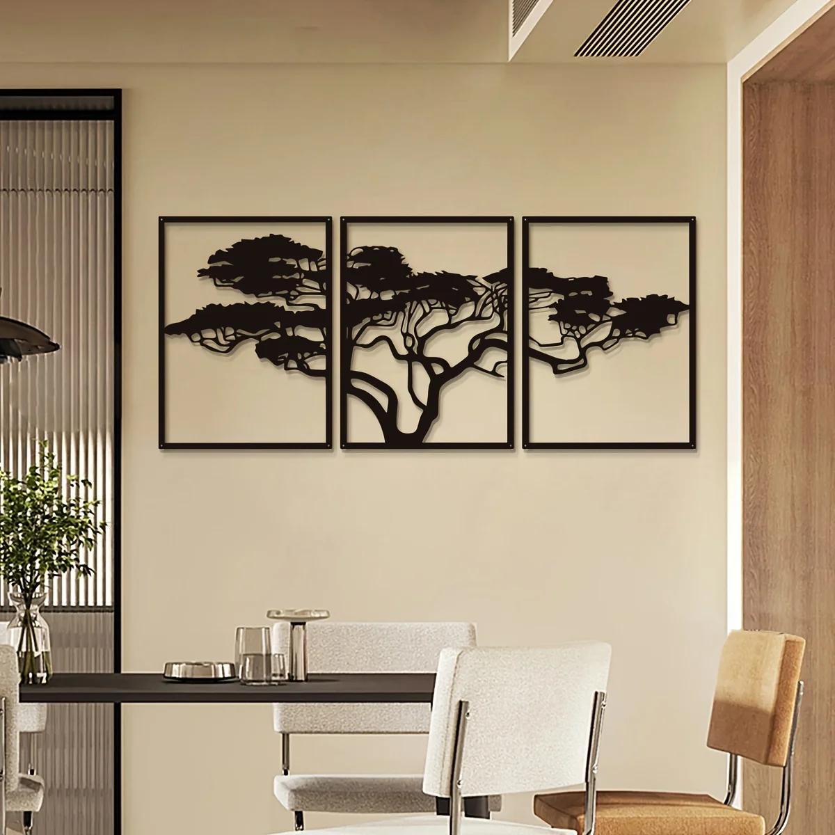 3pcs Black Metal Wall Art Deco - Interior Design Modern avis et prix