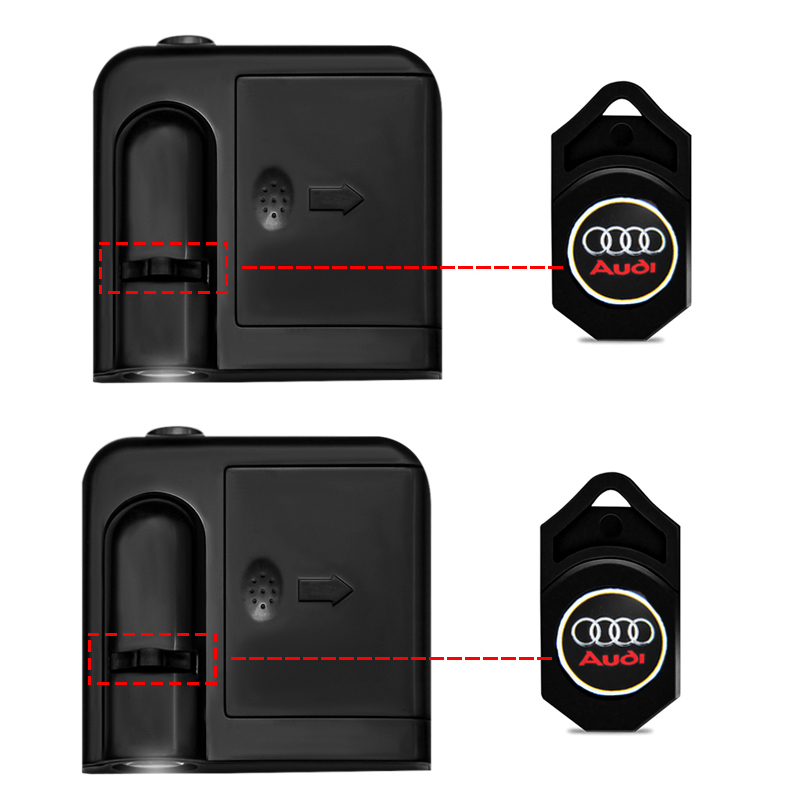 Car styling Door LED Wireless  - Interior Design Logo avis et prix