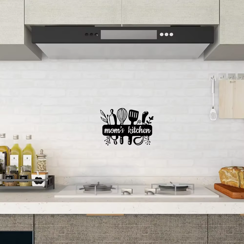 Black Metal Kitchen Pot Sign C - Interior Design Modern avis et prix