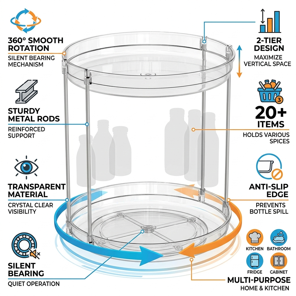 Multi-purpose transparent doub - Travertine Tray Oval avis et prix