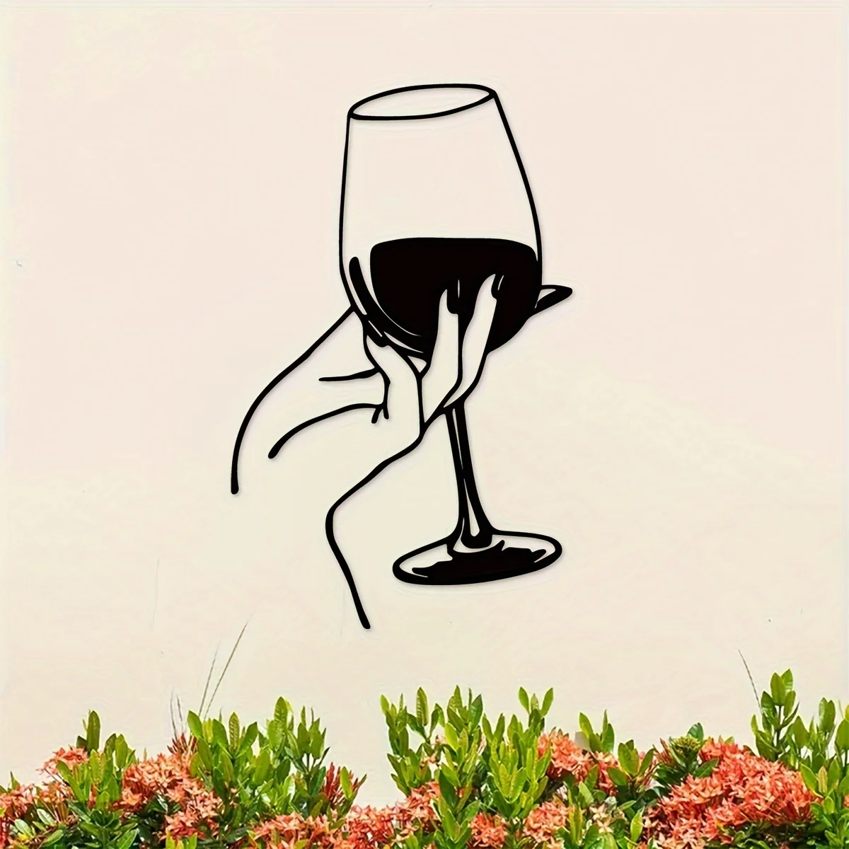 Wine Lover Lady Hand Metal Wal - Interior Design Modern avis et prix