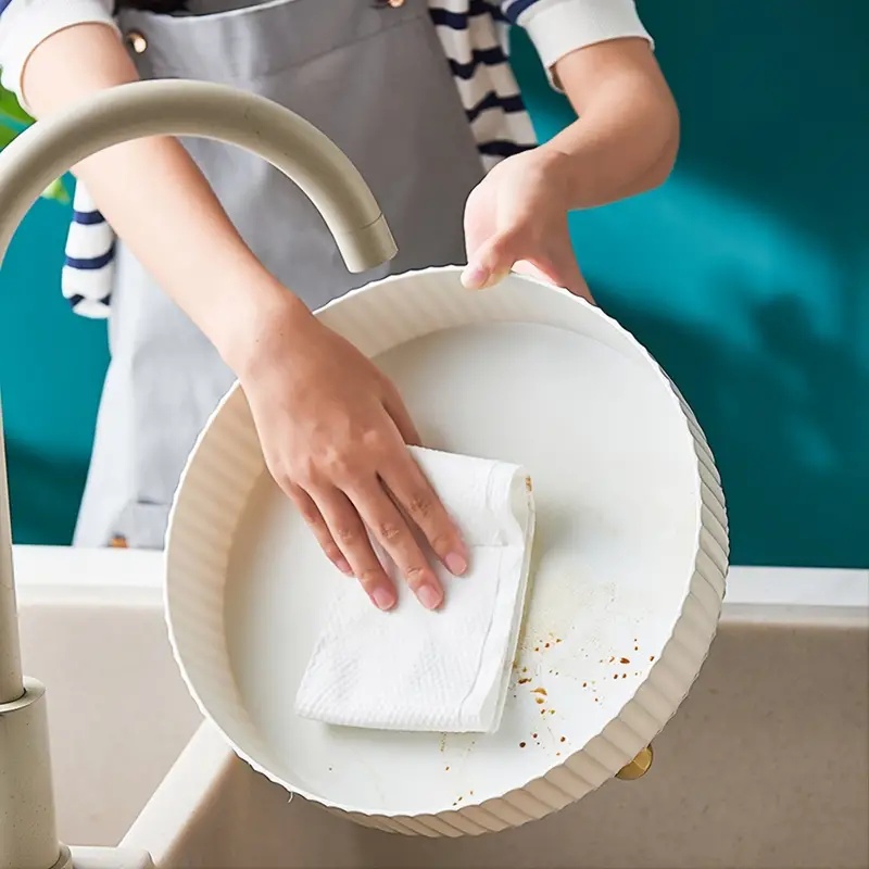 1pc Large Capacity 360-Degree  - Travertine Tray Oval avis et prix