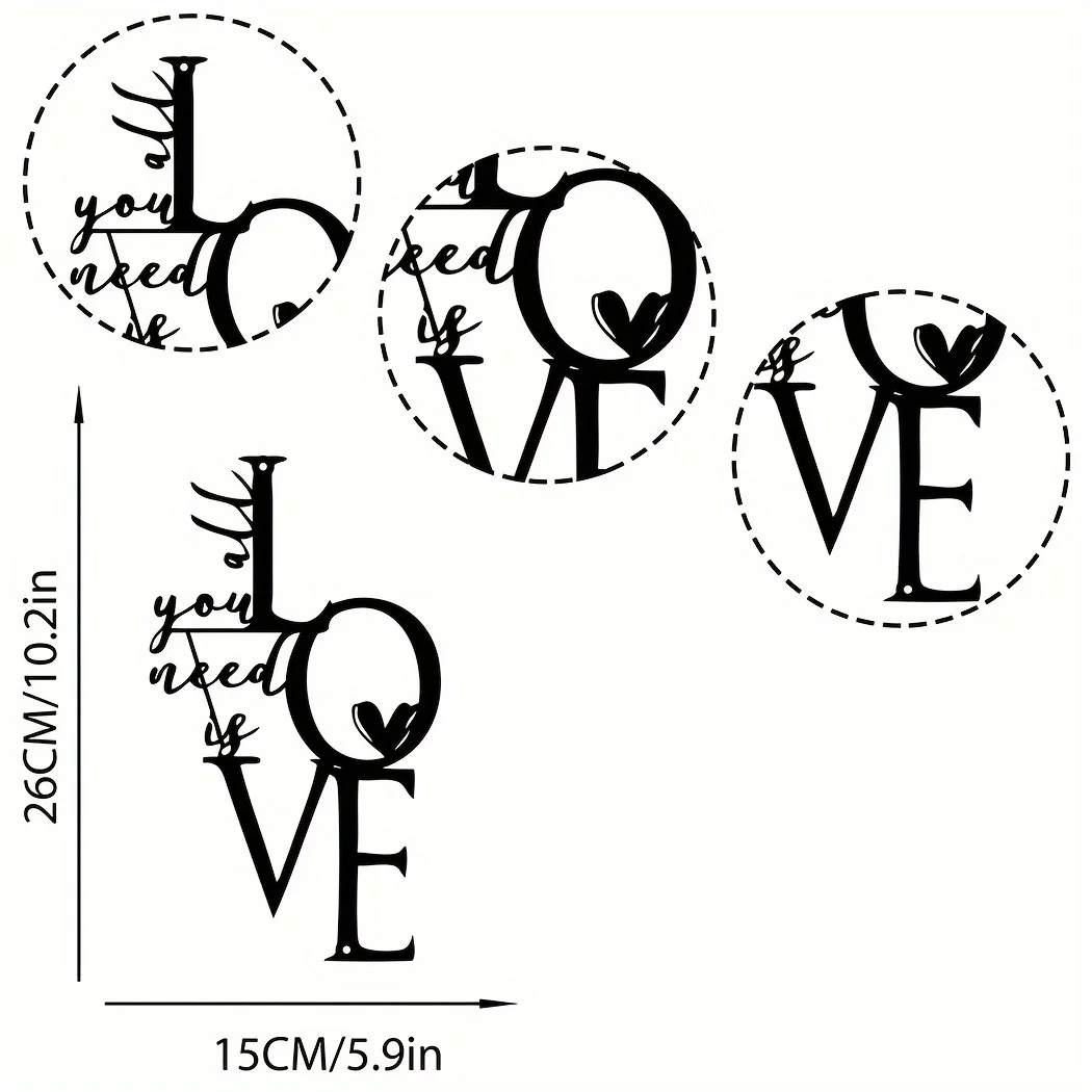 HelloYoung 1pc Metal Wall Hang - Interior Design Modern avis et prix
