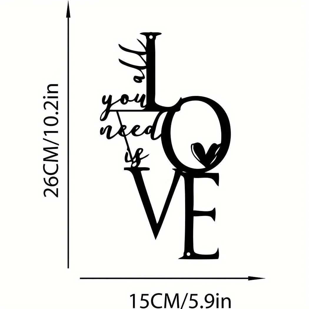 HelloYoung 1pc Metal Wall Hang - Interior Design Modern avis et prix