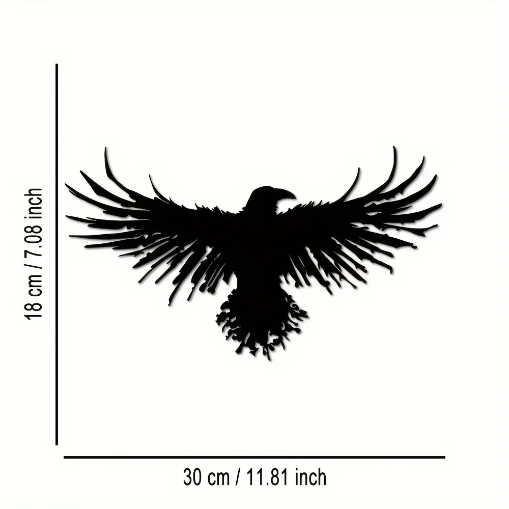 Unique Black Metal Crow Wall D - Interior Design Modern avis et prix