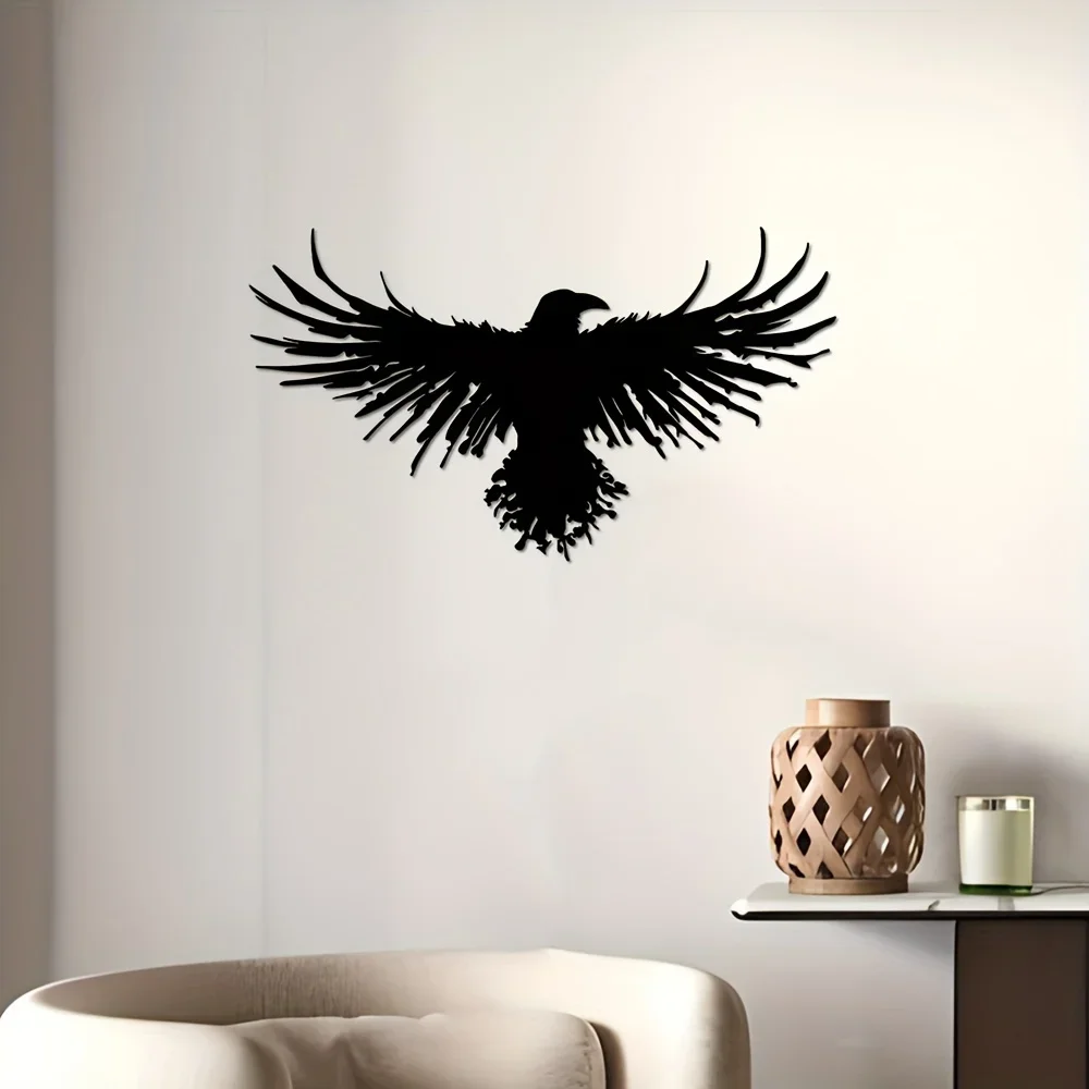 Unique Black Metal Crow Wall D - Interior Design Modern avis et prix