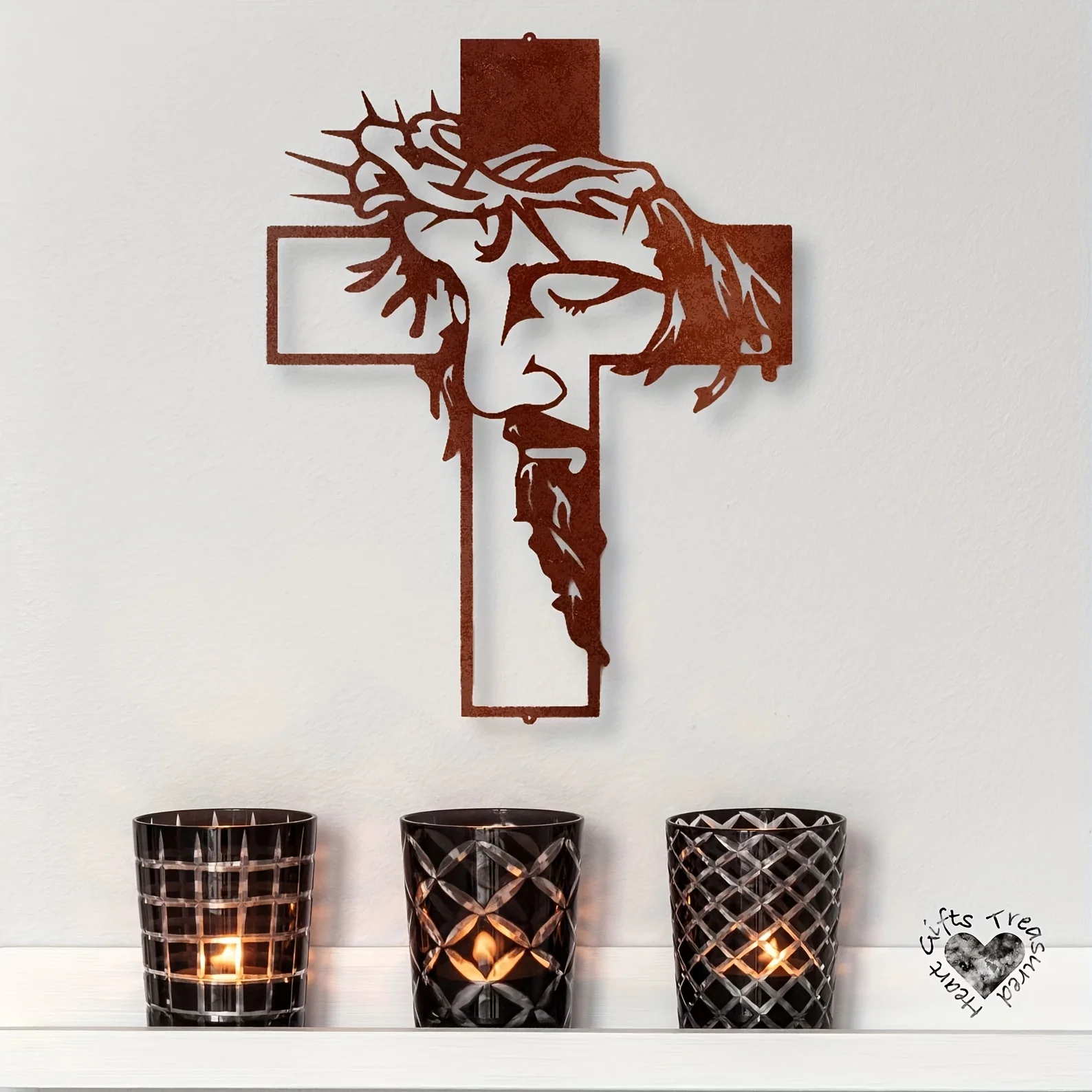 1set Metal Cross Sign Wall Art - Interior Design Modern avis et prix