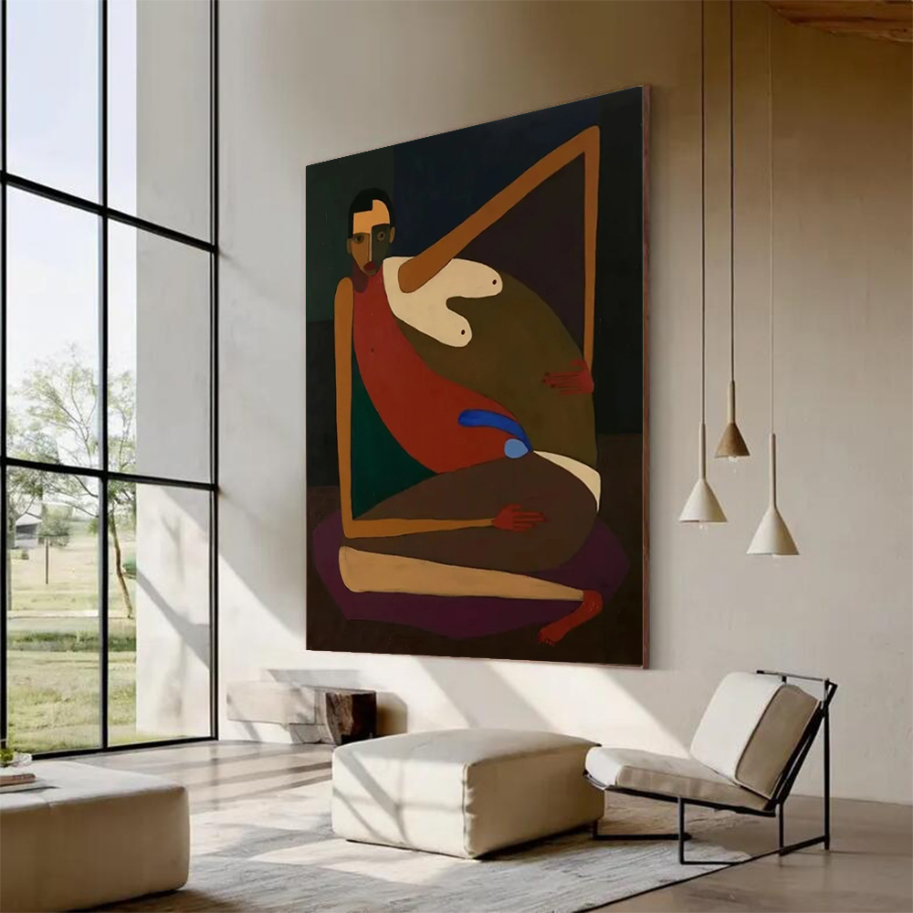 Handmade Abstract Oil Painting - Interior Design Modern avis et prix