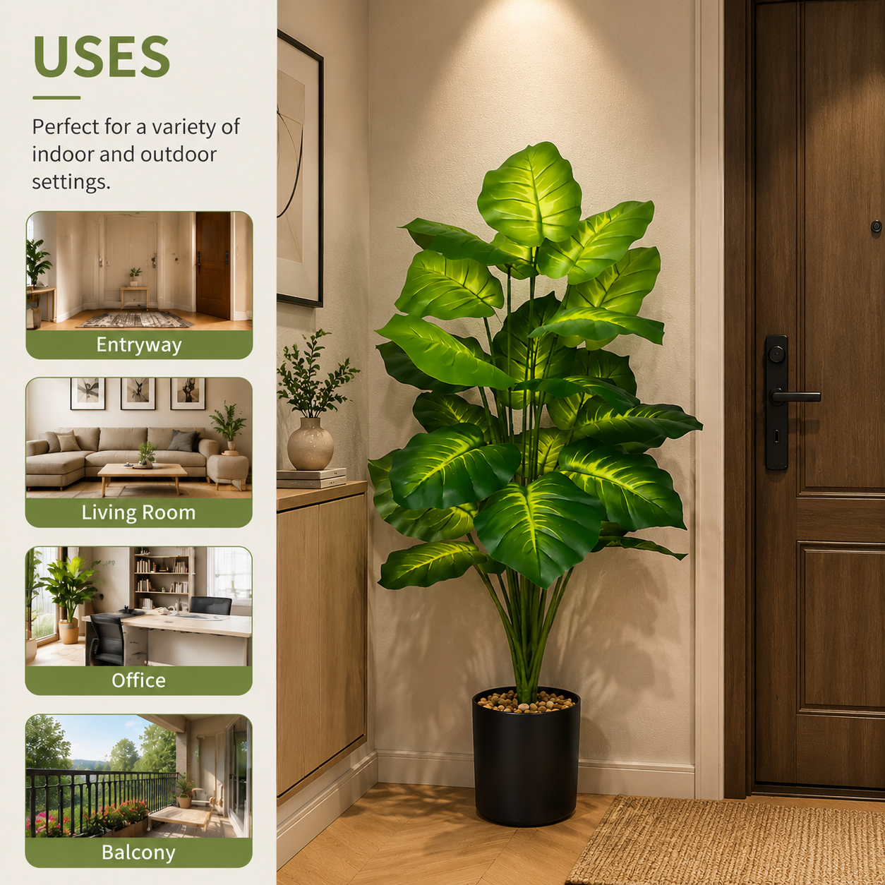 85cm Artificial Pothos Plants  - Interior Design Apartment avis et prix