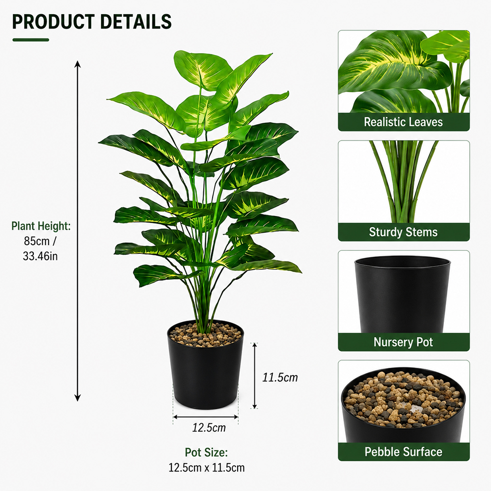 85cm Artificial Pothos Plants  - Interior Design Apartment avis et prix
