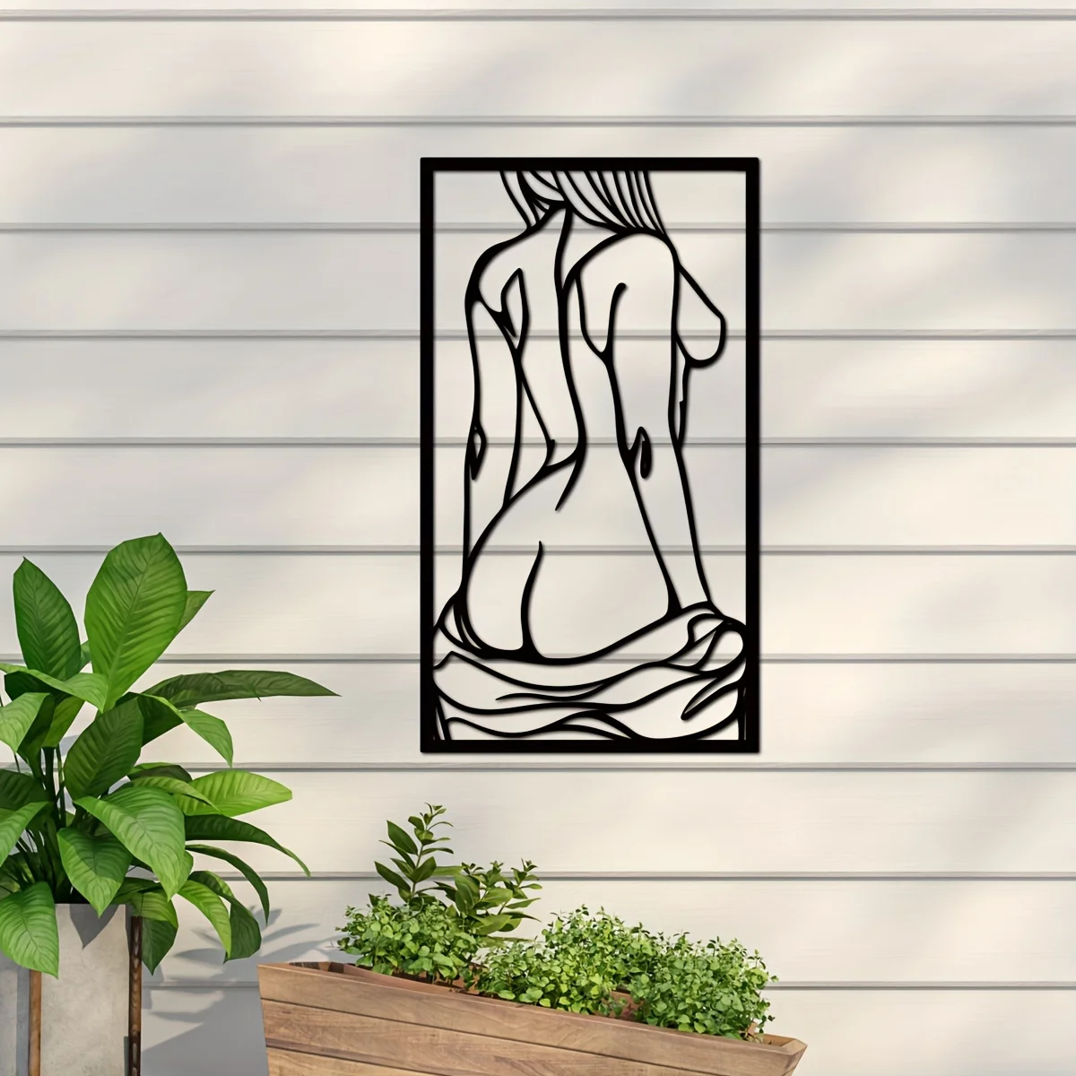 1pc Metal Art Wall Decor, Blac - Interior Design Modern avis et prix