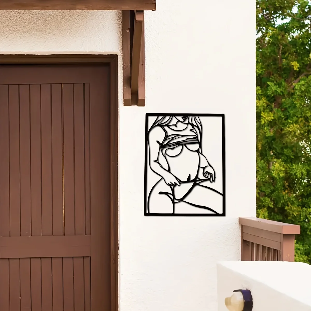 1pc Metal Art Wall Decor, Blac - Interior Design Modern avis et prix
