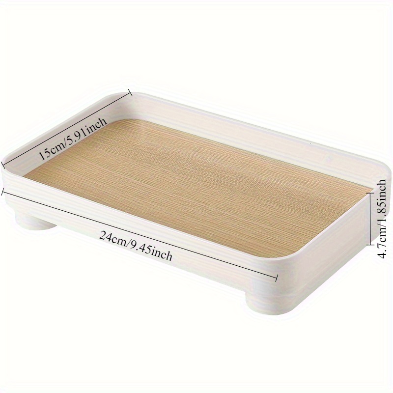 Wooden Desktop Storage Tray Pe - Travertine Tray Oval avis et prix