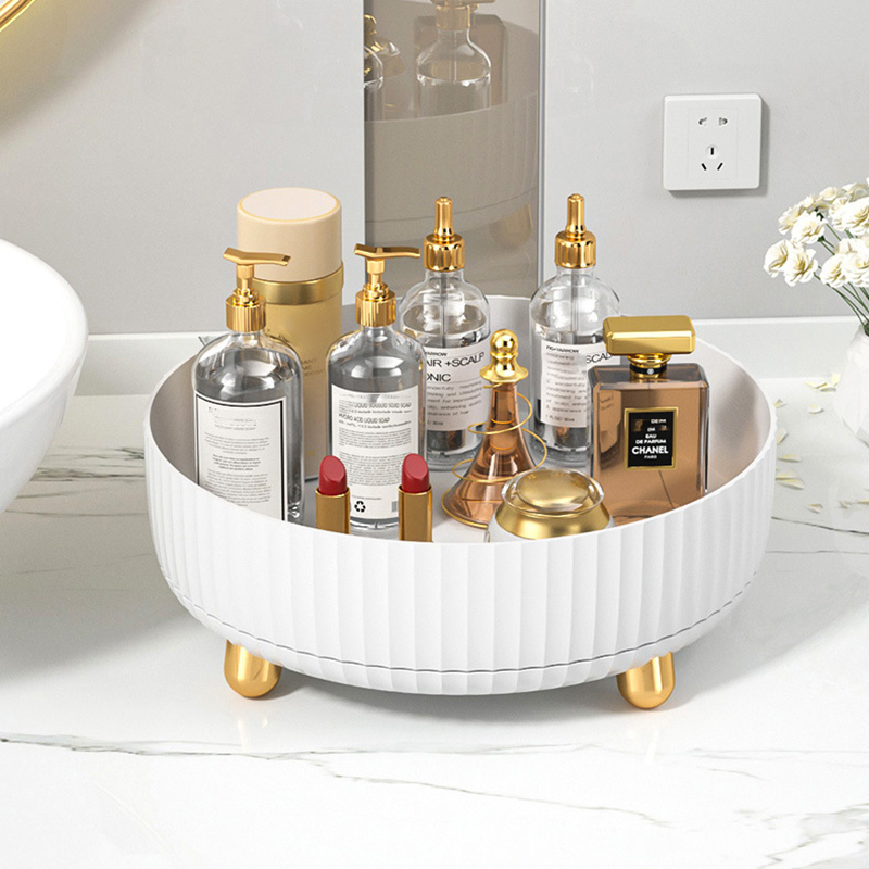Makeup Perfume Organizer Tray  - Travertine Tray Oval avis et prix