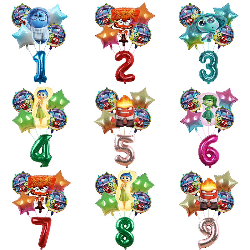 6pcs New Inside Out2 Balloons  - Interior Design Home Decor avis et prix
