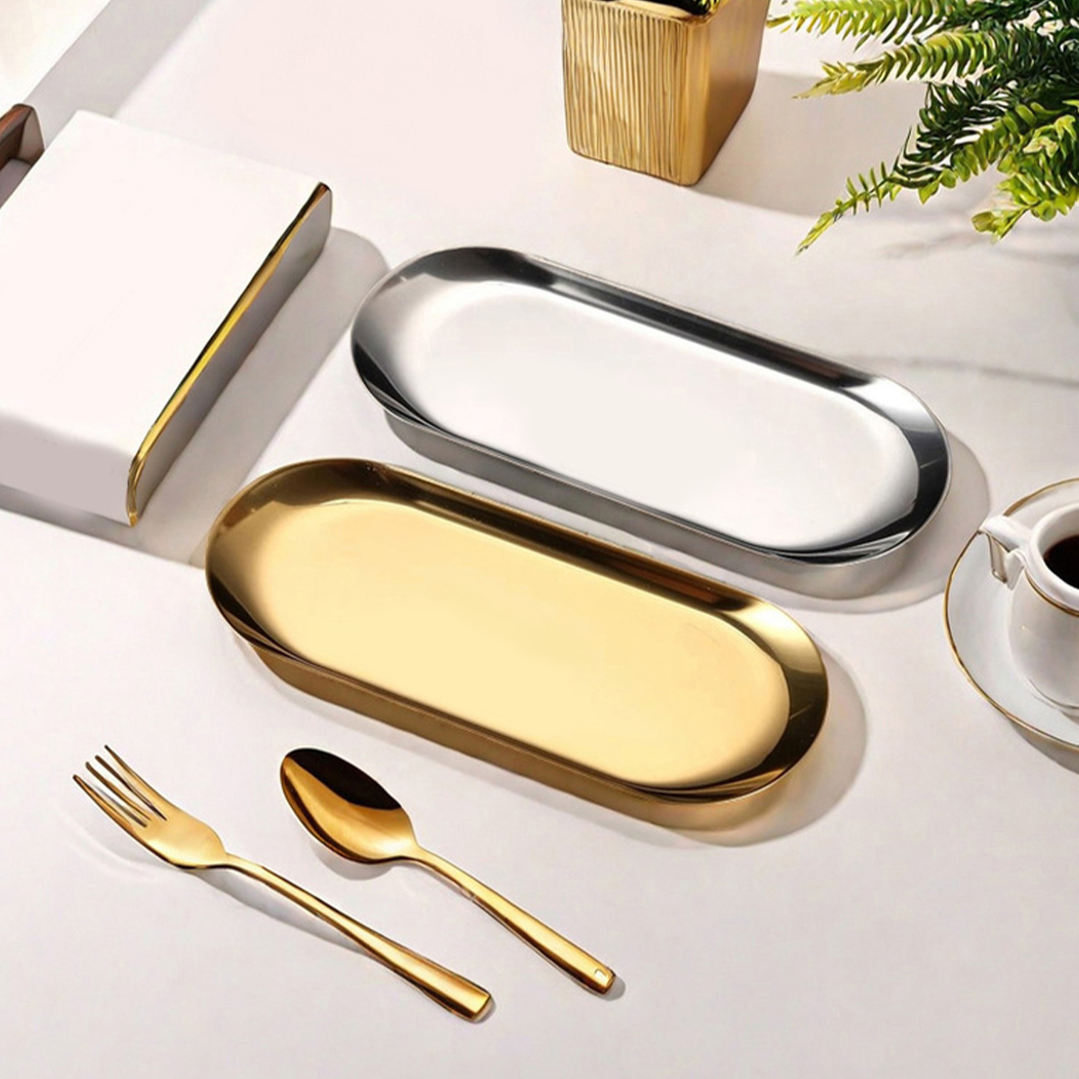 WORTHBUY Nordic Style Oval Ser - Travertine Tray Oval avis et prix
