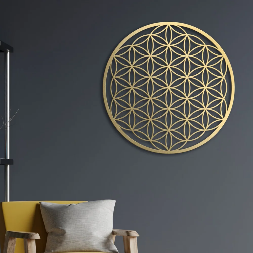 Flower of Life Metal Wall Art  - Interior Design Modern avis et prix