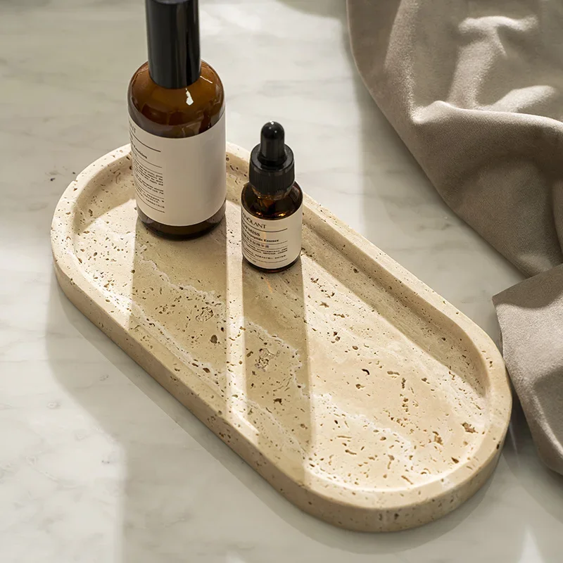 Oval Travertine Stone Tray for - Travertine Tray Oval avis et prix
