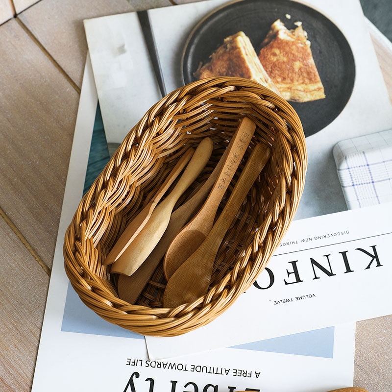Oval Rattan Woven Storage Bask - Travertine Tray Oval avis et prix