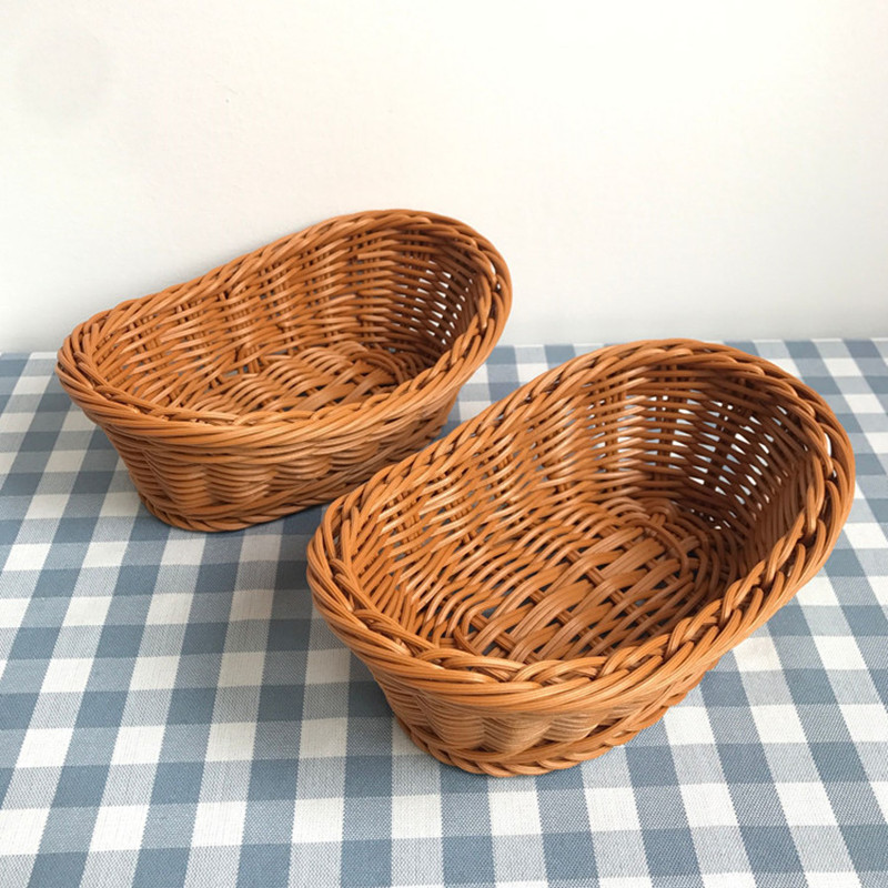 Oval Rattan Woven Storage Bask - Travertine Tray Oval avis et prix