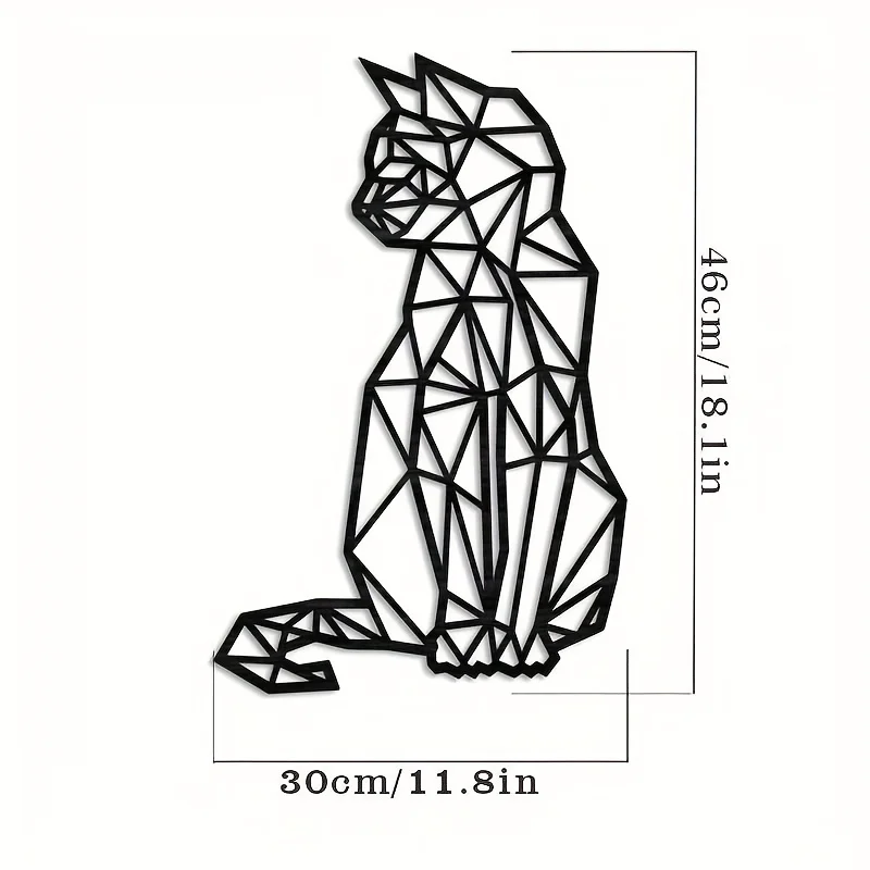 CIFBUY Iron Wall Art Metal Cat - Interior Design Modern avis et prix