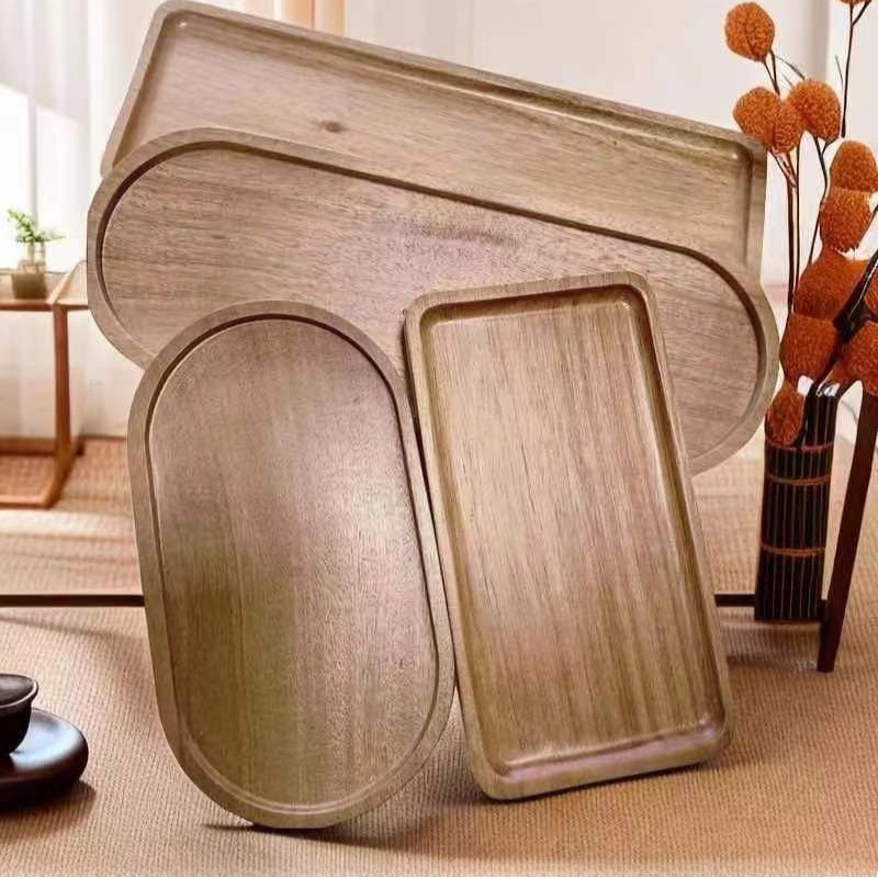 Wabi Sabi Style Acacia Wood De - Travertine Tray Oval avis et prix