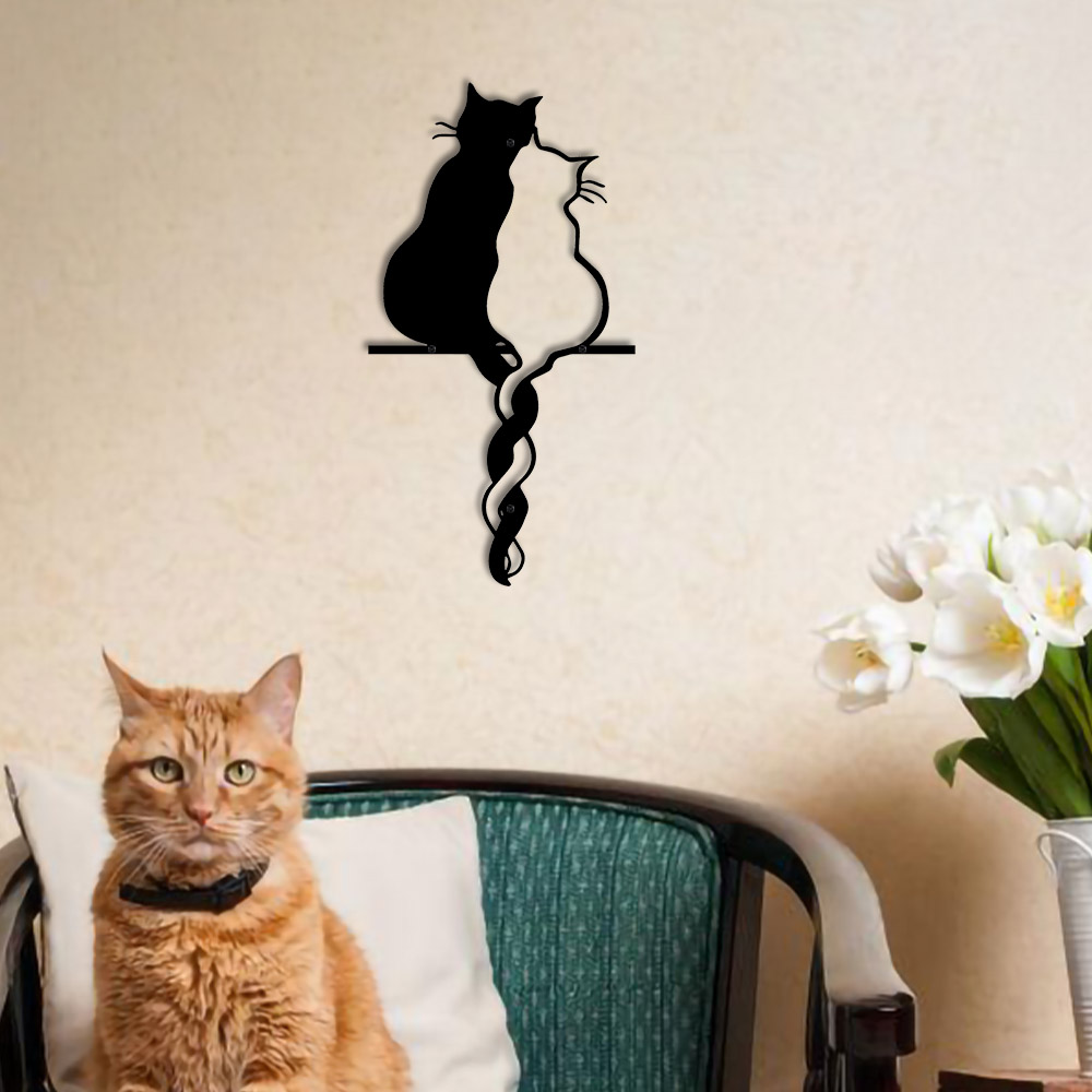 Metal Lovers Cat Wall Art Hang - Interior Design Modern avis et prix