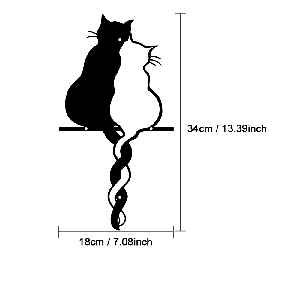 Metal Lovers Cat Wall Art Hang - Interior Design Modern avis et prix