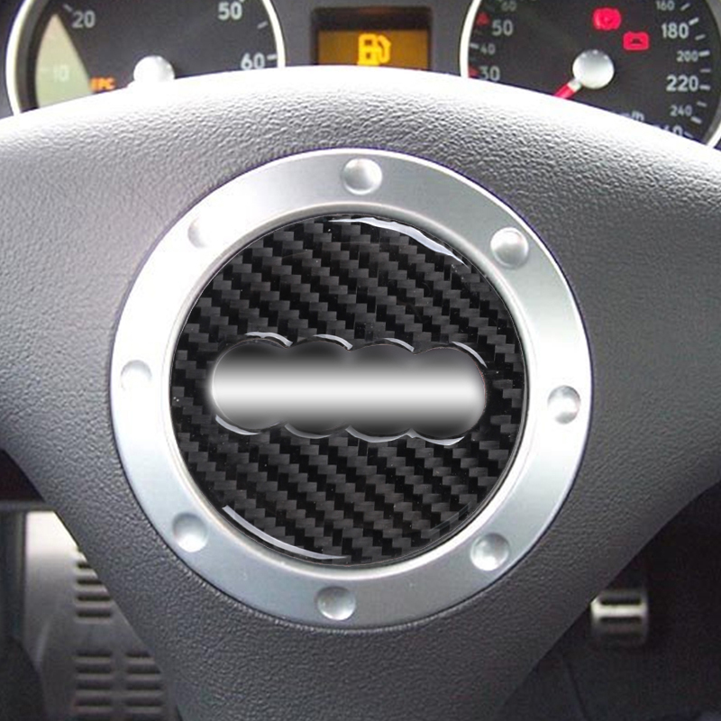 Car Carbon Fiber Steering Whee - Interior Design Logo avis et prix