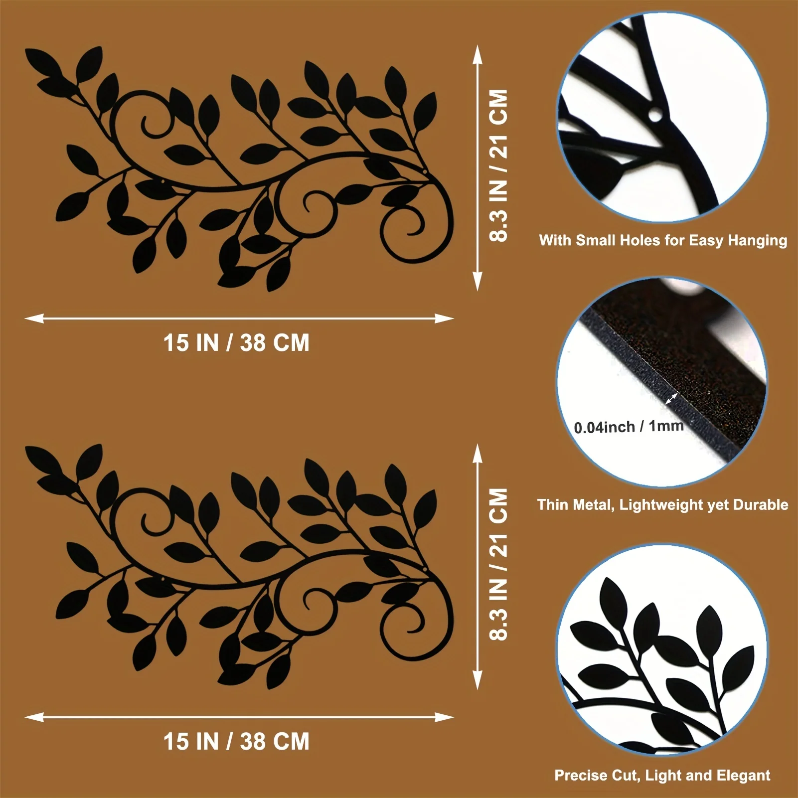 2 Pieces Wall Art Ornament Wal - Interior Design Modern avis et prix