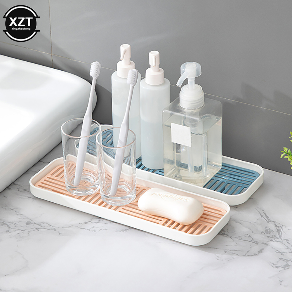 Sink Soap Organzier Rack Plast - Travertine Tray Oval avis et prix