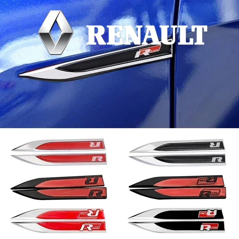 2pcs Metal 3D R line Logo Rlin - Interior Design Logo avis et prix