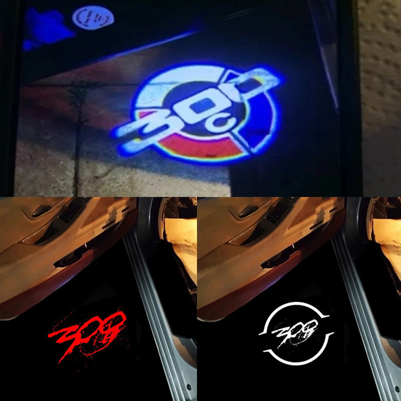2pcs Car Door LED Logo Lights  - Interior Design Logo avis et prix