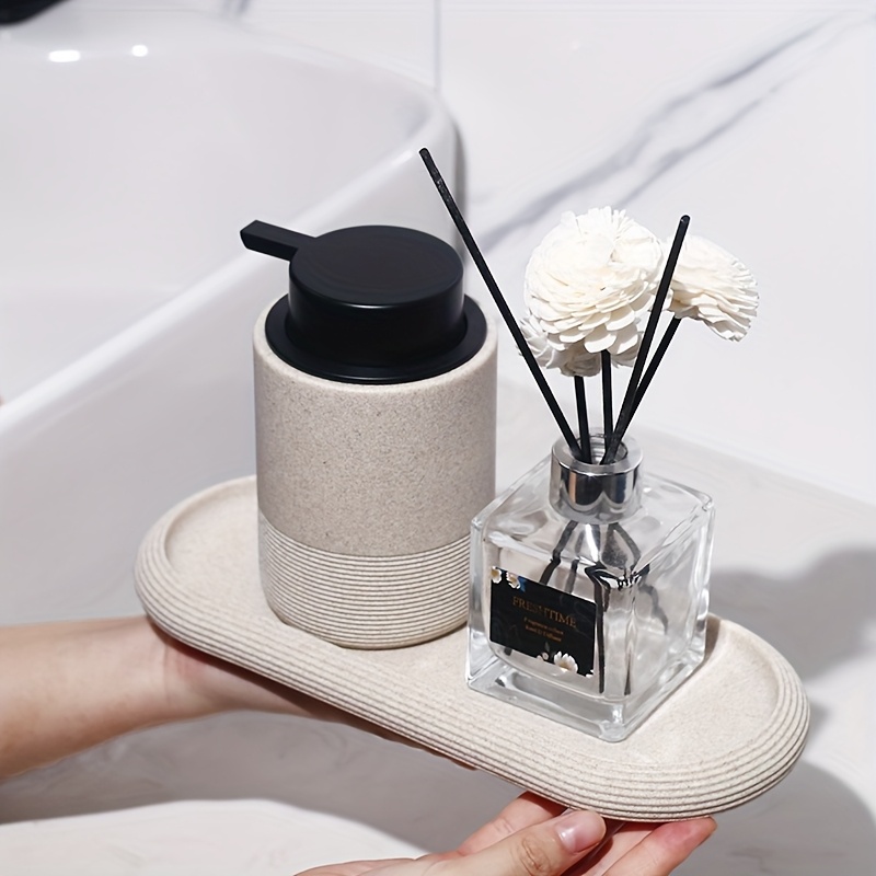 Resin Oval Tray for Towel and  - Travertine Tray Oval avis et prix