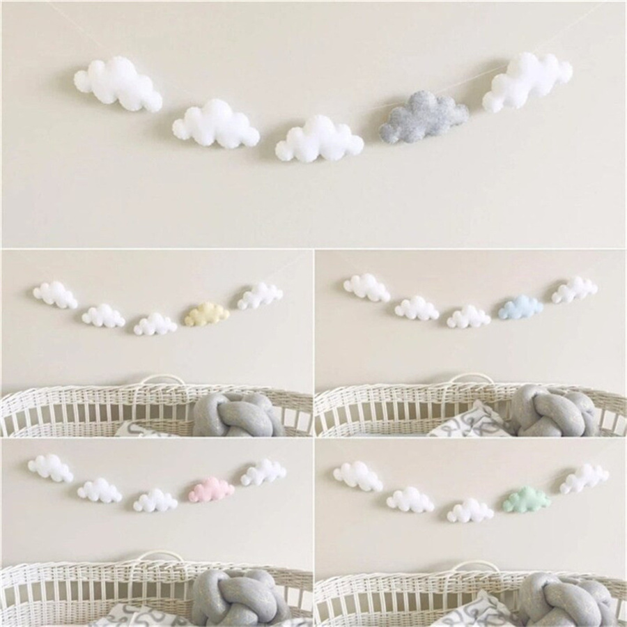 Nordic Felt Cloud Garlands Str - Interior Design Modern avis et prix