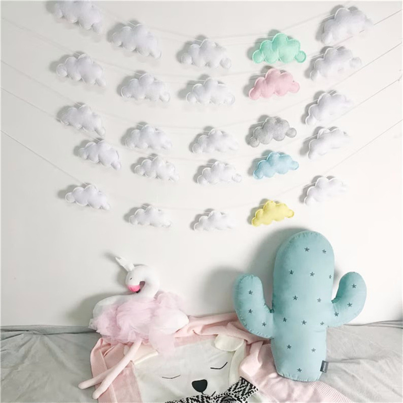 Nordic Felt Cloud Garlands Str - Interior Design Modern avis et prix